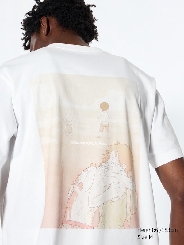 

Футболка с графическим принтом one piece 25th anniversary ut Uniqlo, белый