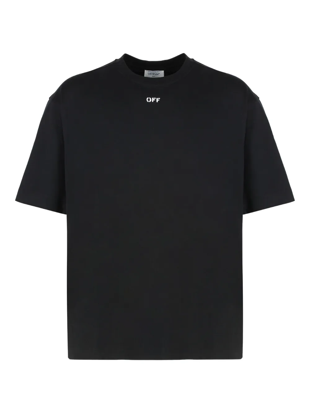 

Футболка из хлопкового микса OFF-WHITE, черный