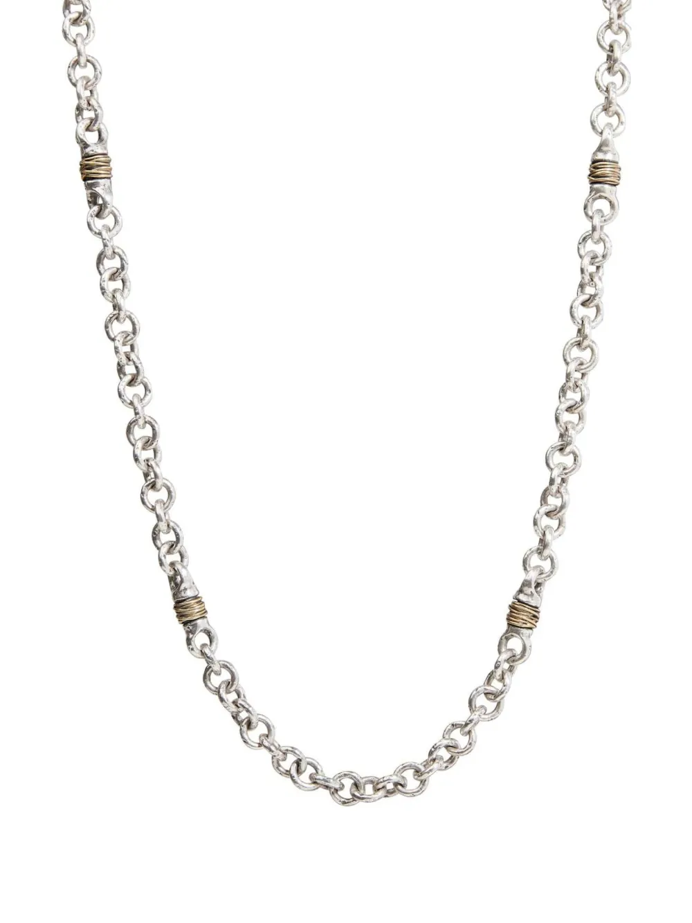

Серебряное колье Wrap John Varvatos, серебяный