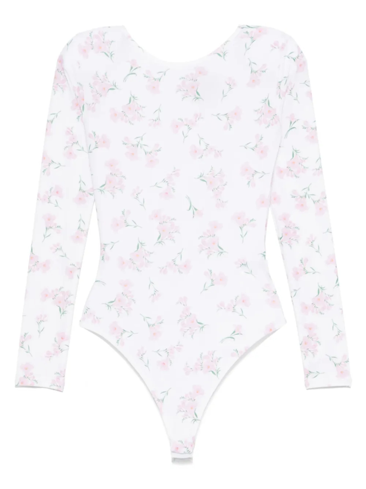 

Боди с цветочным принтом Fiorucci, белый