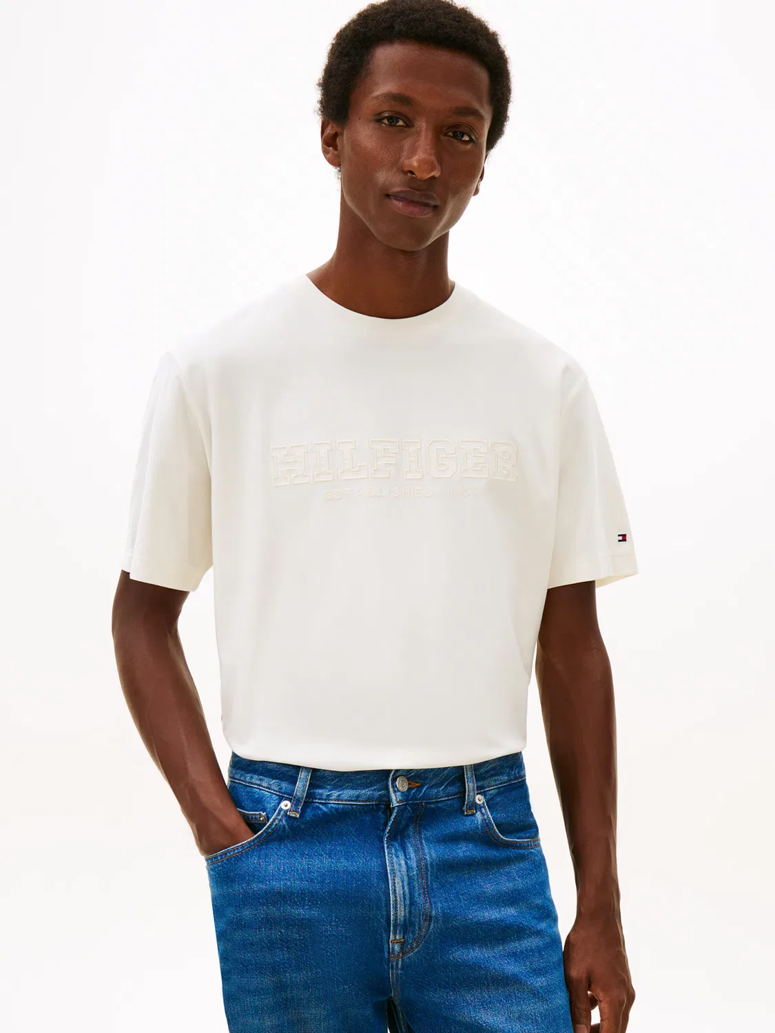 Рубашка Tommy Hilfiger светло-желтого цвета — фото 2