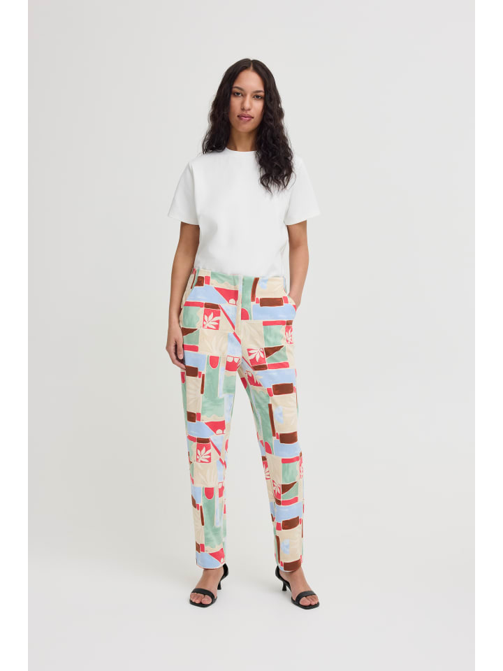 

ICHI Повседневные брюки IHKATE стандартного кроя в многоцветной расцветке