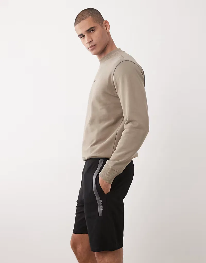 Оригинальные домашние шорты BOSS Bodywear, черный — фото 3