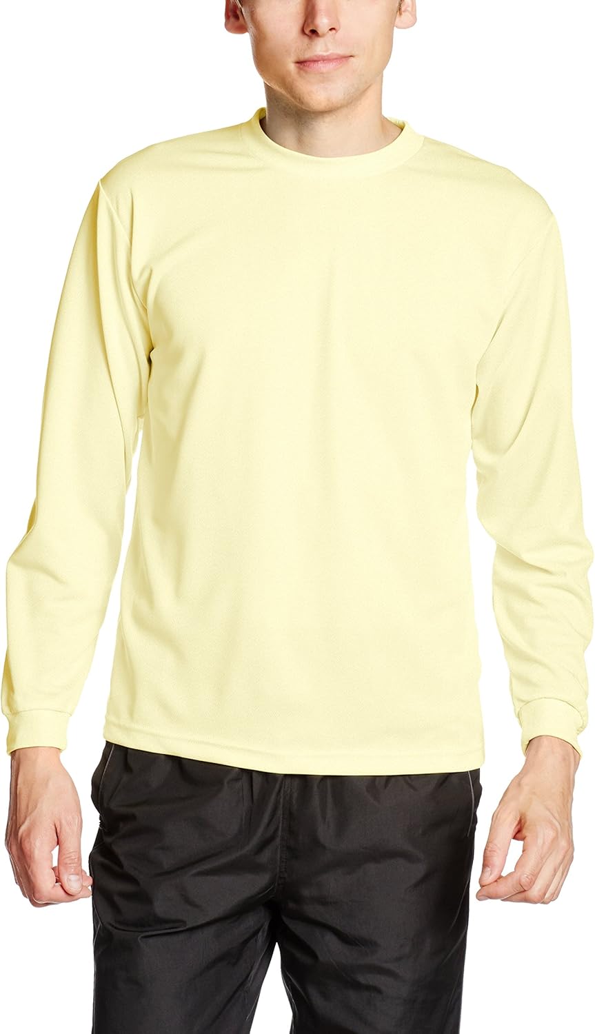 

Футболка с длинными рукавами и круглым вырезом Glimmer 00304-ALT, сухая, 113 г (4,4 унции), светло-желтый