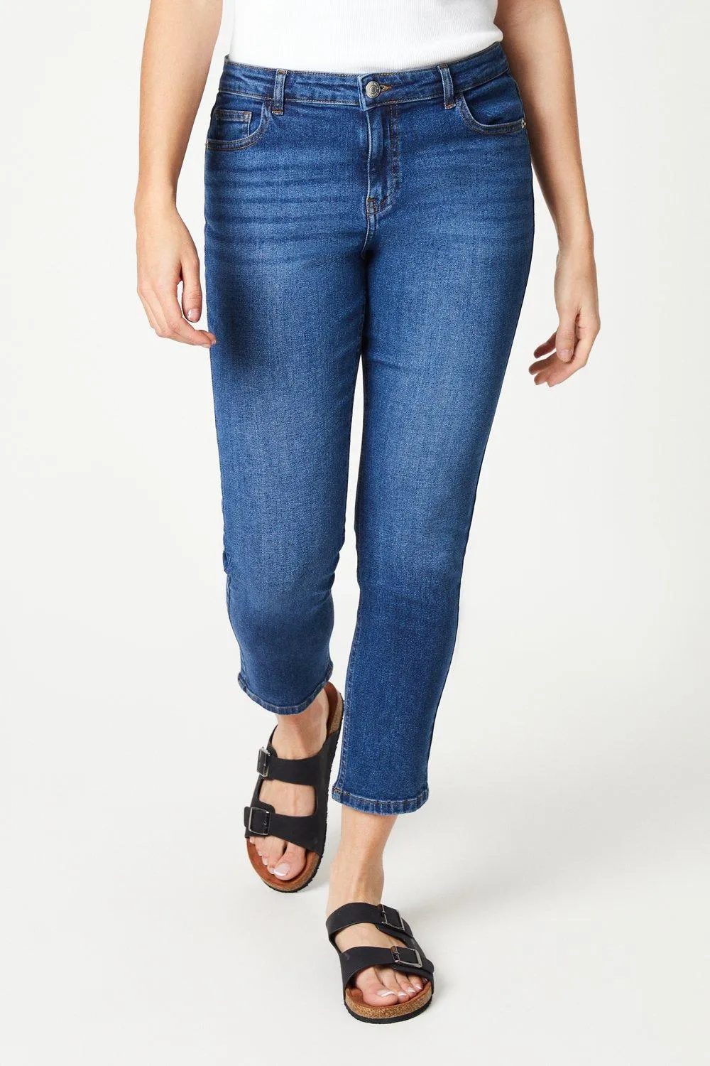 

Узкие джинсы стрейч Petite Comfort Dorothy Perkins, синий