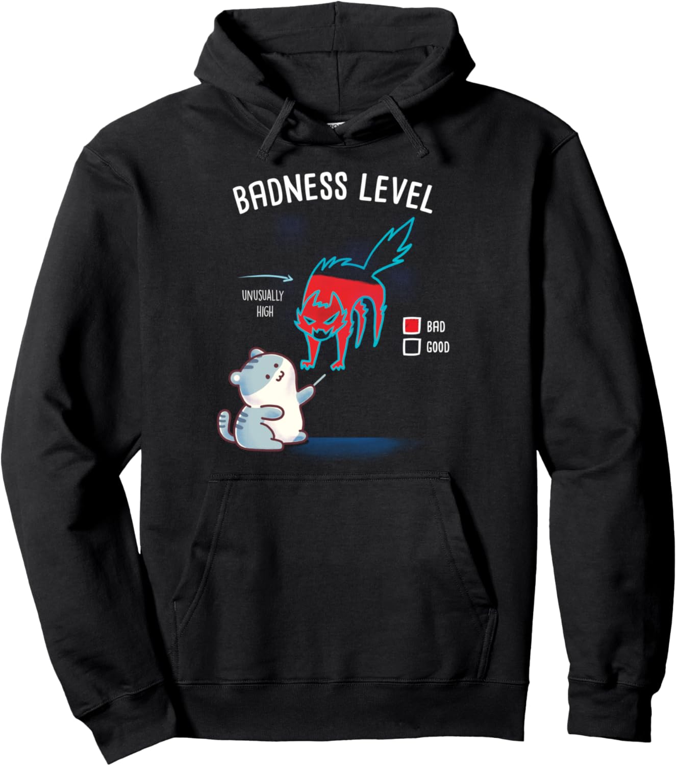 

Диаграмма уровня злости кошек. Забавная толстовка с шуткой про плохих котят Bcc Funny Kitten Cat Shirts & Cats Lover Gifts, черный