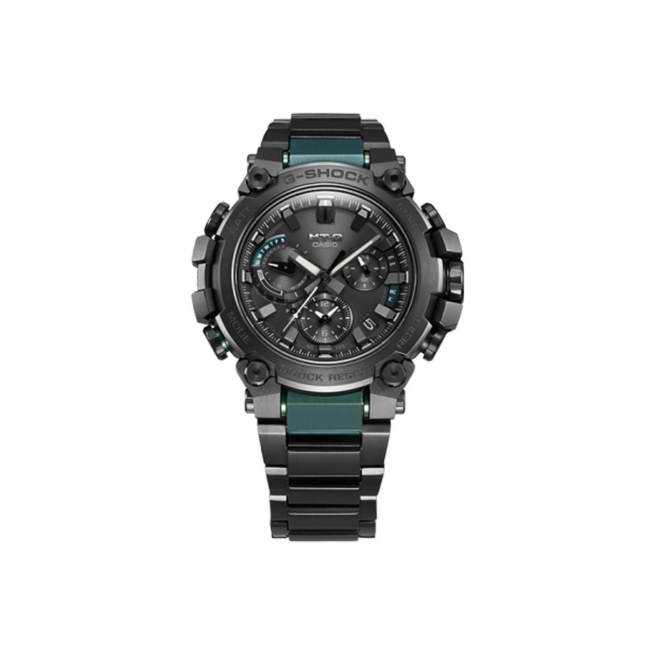 

G-SHOCK Часы G SHOCK MTG Series Solar Quartz Movement Resin Stainless Steel Strap Watch Men's Watch Black Dial, Black Dial