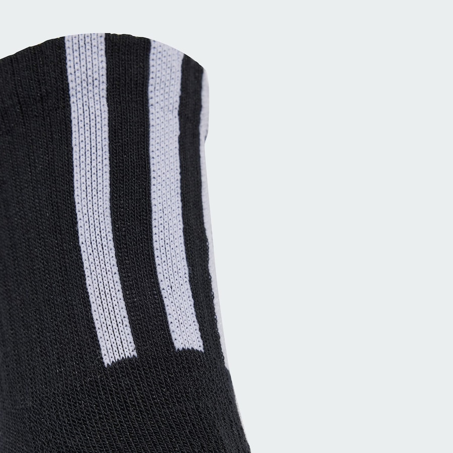 Носки ADIDAS ORIGINALS Quarter 3 Back Stripes 3 Pairs, черный — фото 3