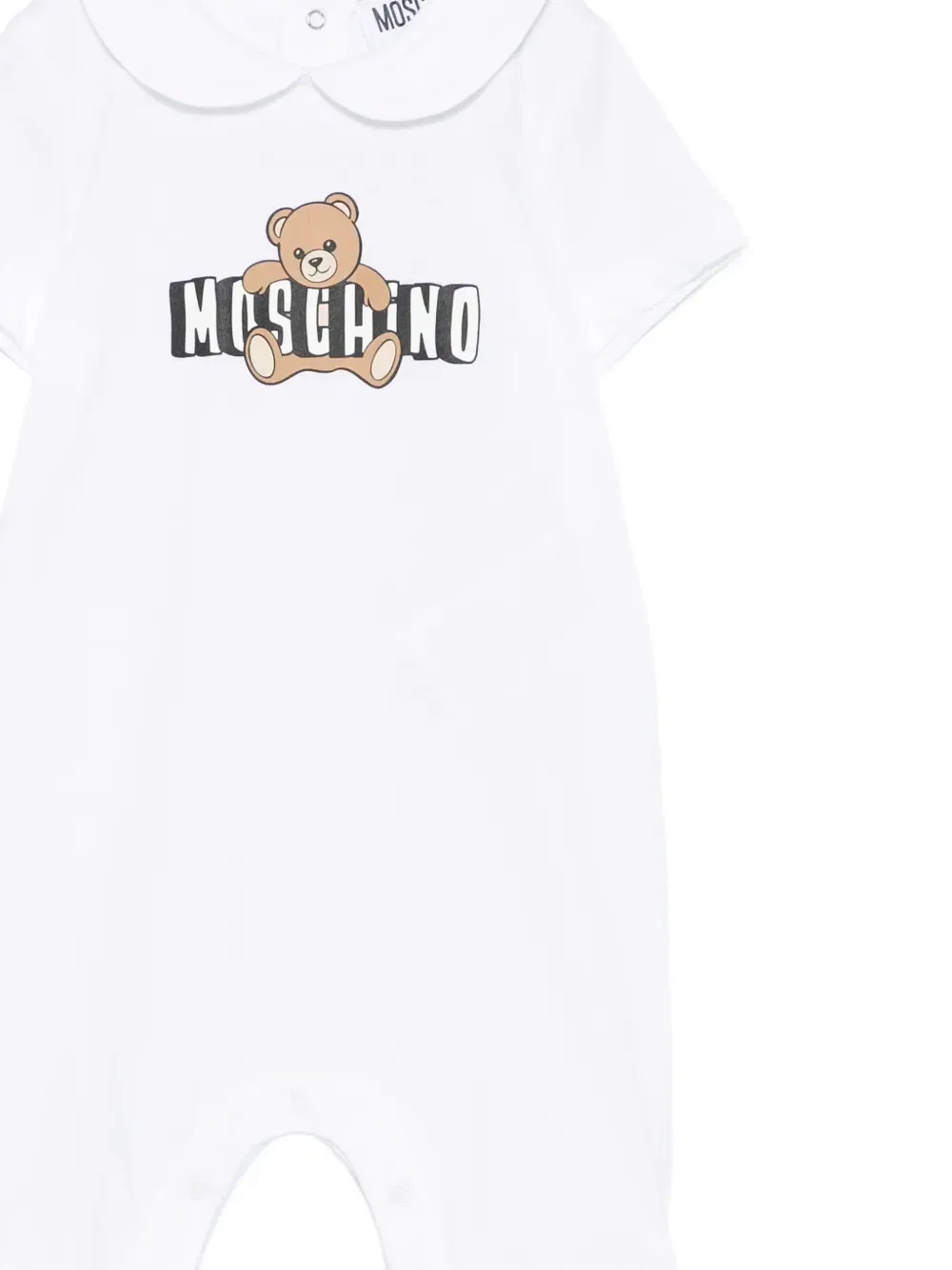 Ромпер с принтом Moschino Kids, белый — фото 3