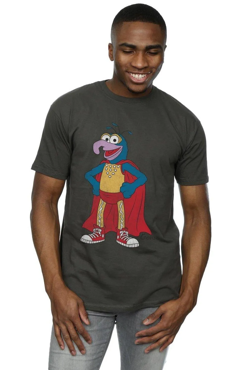 

Классическая футболка «Гонзо Хизер» The Muppets, серый