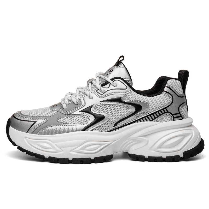 

Толстовые кроссовки мужские низкие с амортизацией, увеличивающие рост, устойчивые к истиранию, коллекция Sparkling Galaxy JEEP SPIRIT, серебро