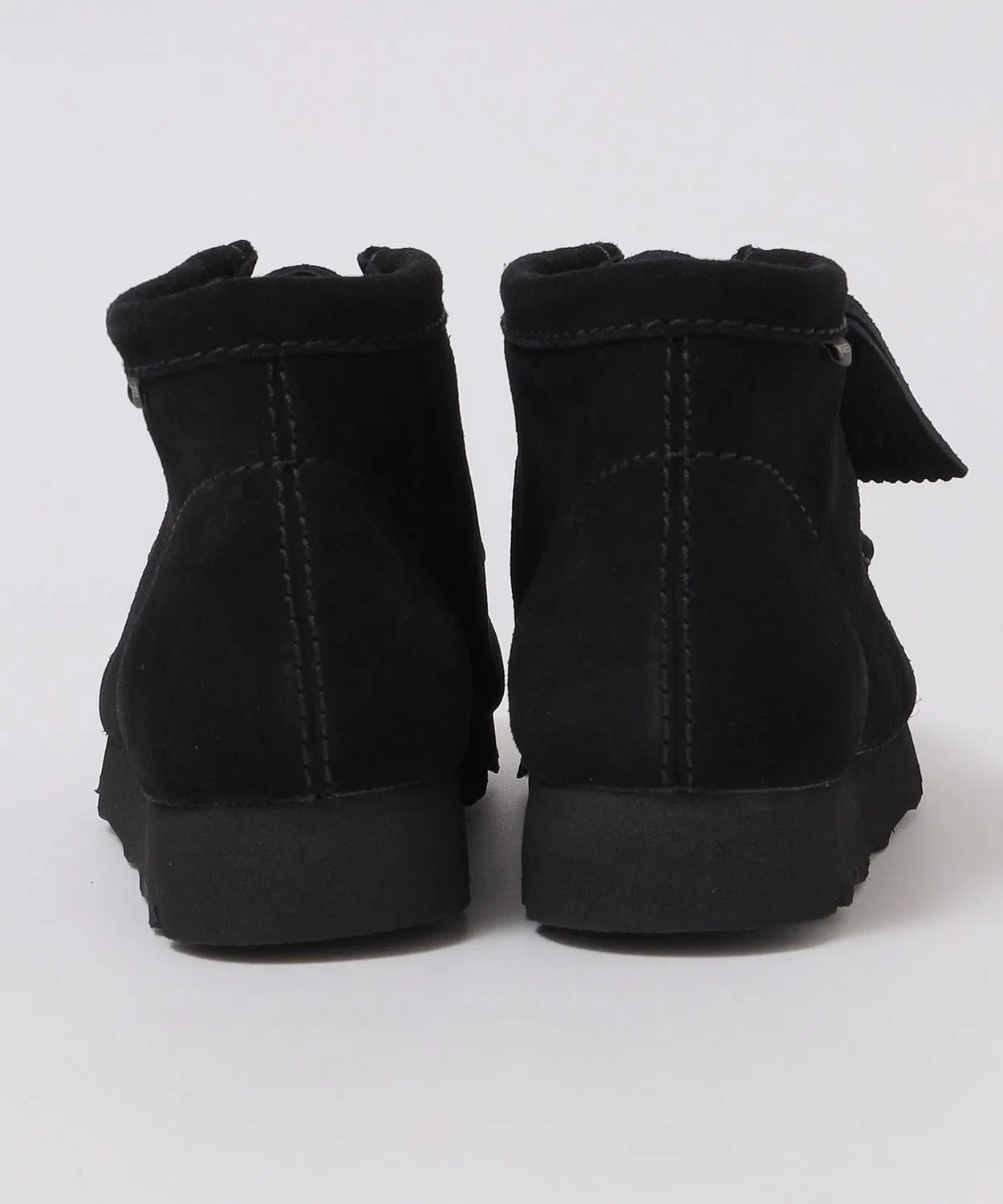 Ботинки Wallabee Boot GORE-TEX Clarks на шнурках чёрные — фото 4