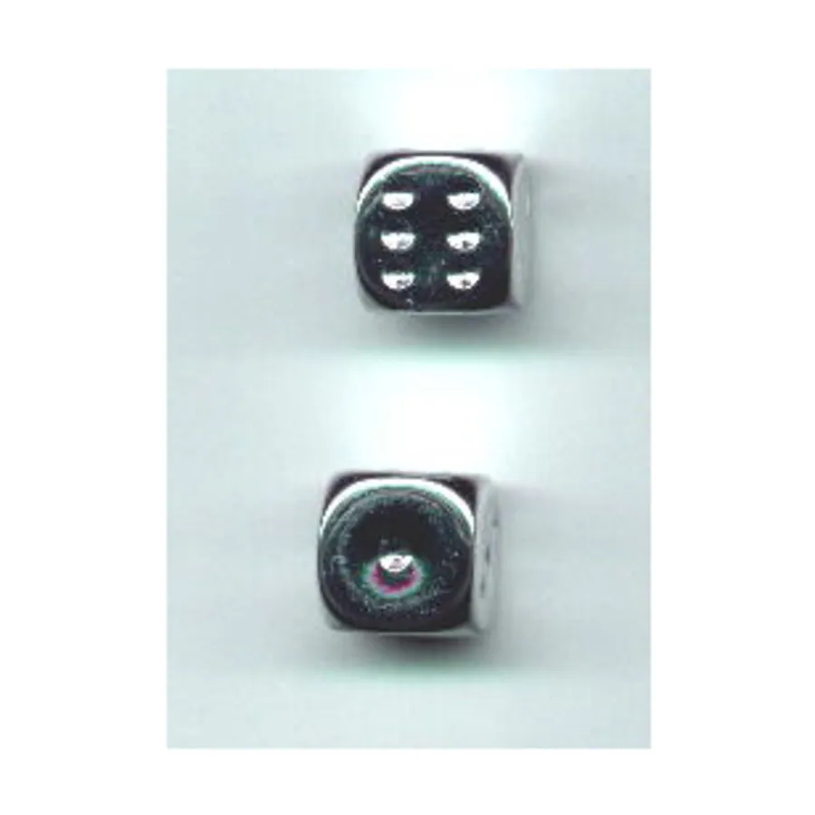 

d6 16 мм с алюминиевым покрытием (2), Dice - Metal Plated (Chessex)