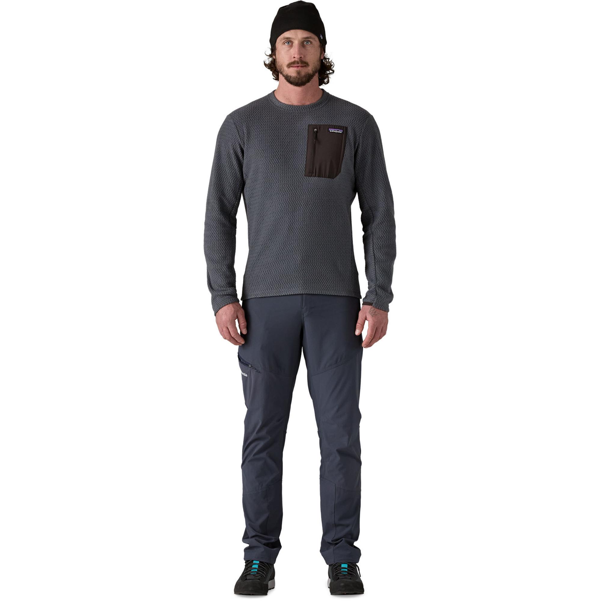 Мужская флисовая куртка R1 Air Fleece с круглым вырезом Patagonia, Smolder Blue — фото 4