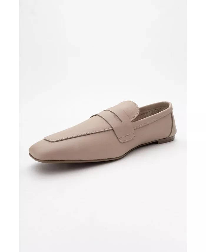 Мокасины Morne из замши и кожи Forever & Always Shoes, коричневый/бежевый — фото 4