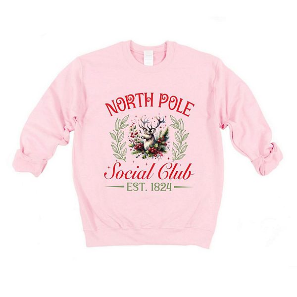 

Толстовка North Pole Social Club с оленем Simply Sage Market, Light Pink