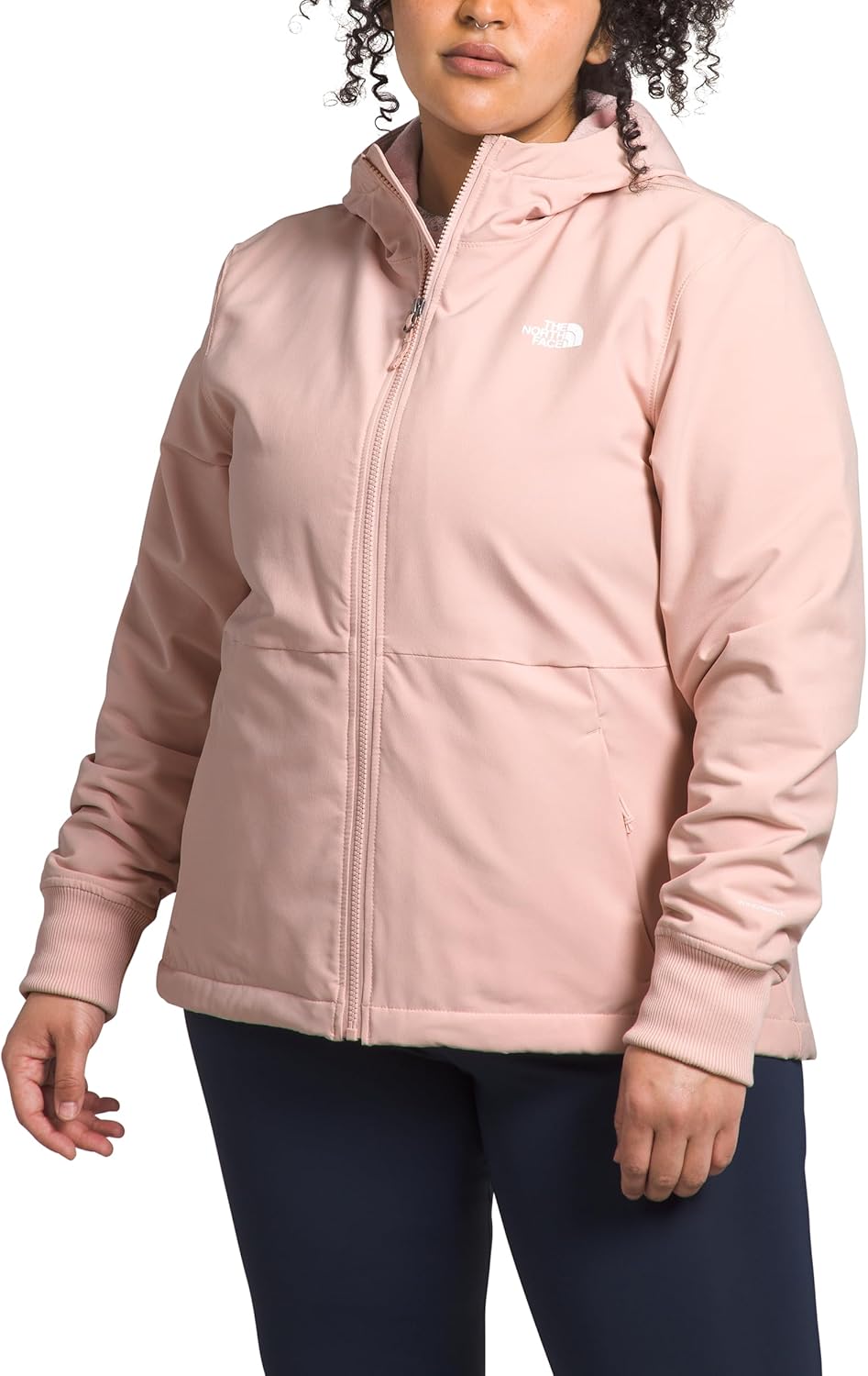 

The North Face Лонгс Пик стеганый худи с молнией, Pink Moss