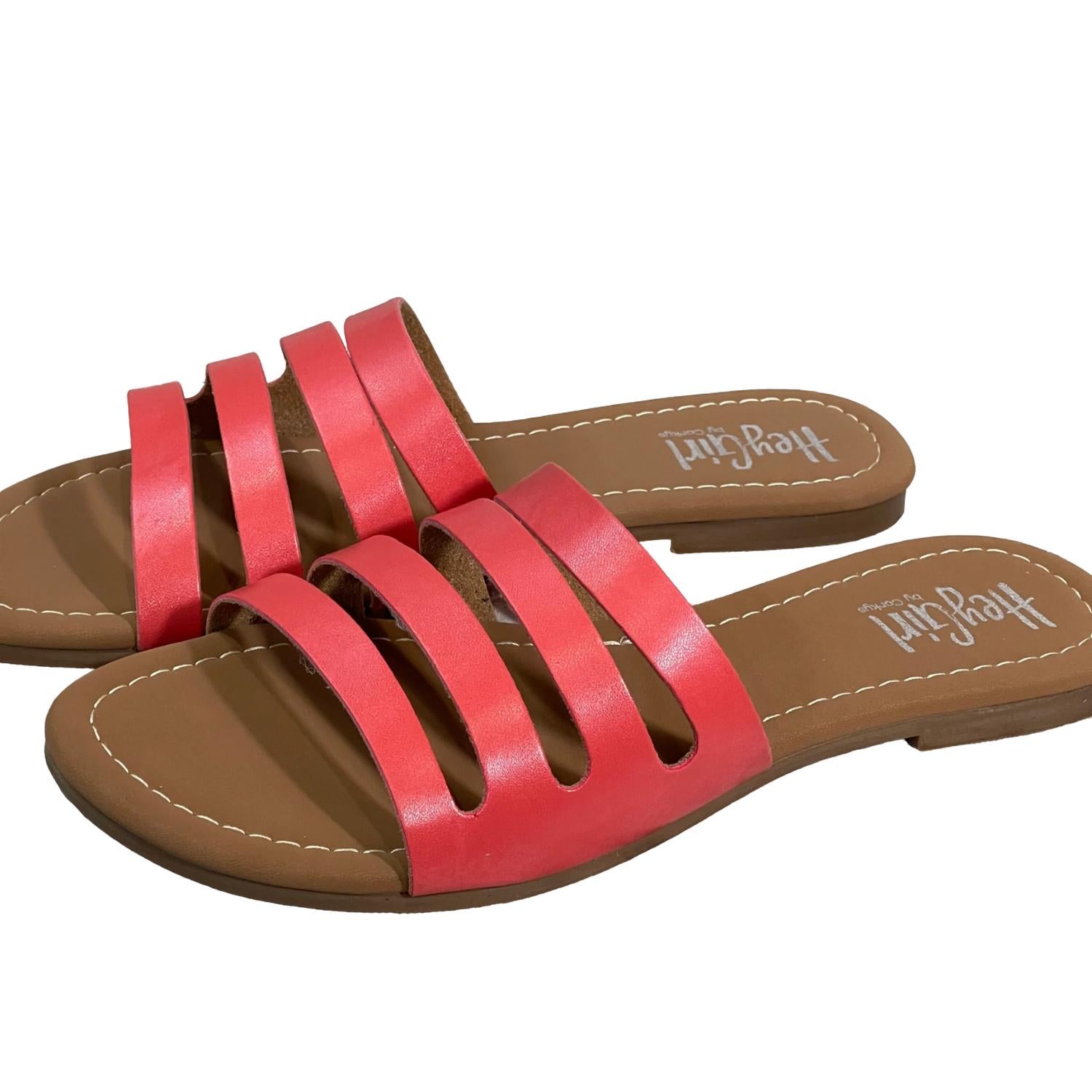 Женские босоножки-бикини в коралловом цвете Corkys Footwear