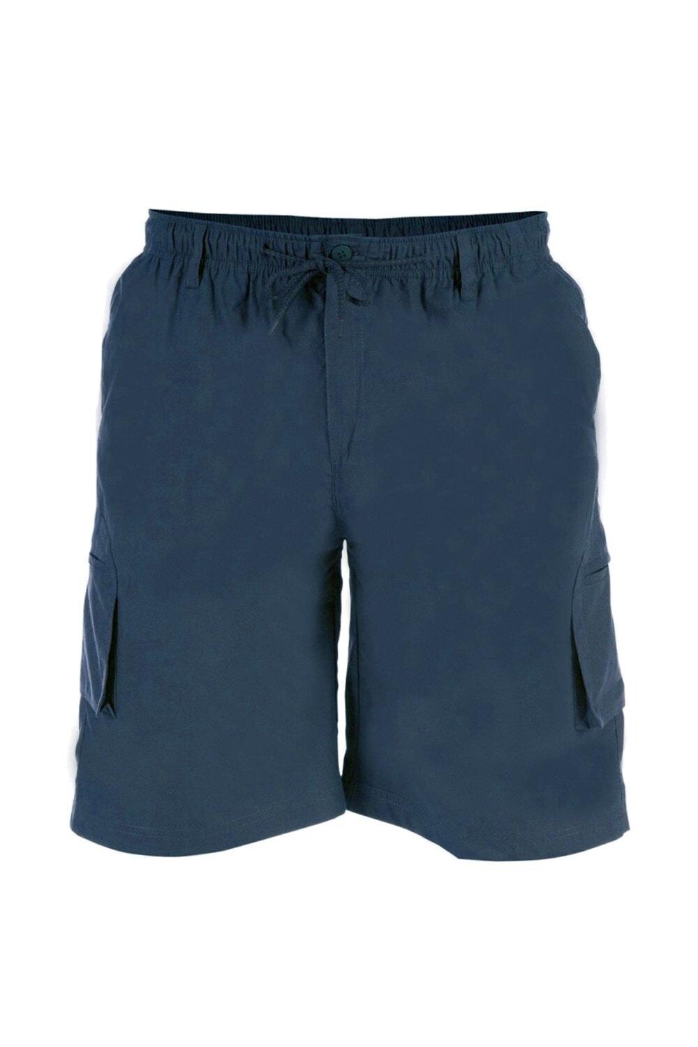 

D555 Шорты-карго Kingsize с никелированными штанинами Duke Clothing, темно-синий