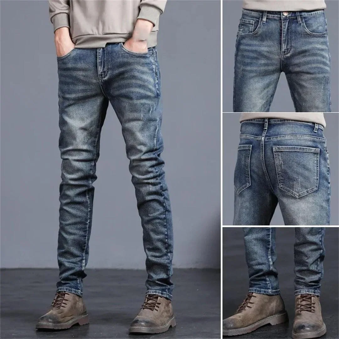 Джинсы винтажные, Slim Fit, Nostalgic Blue — фото 2