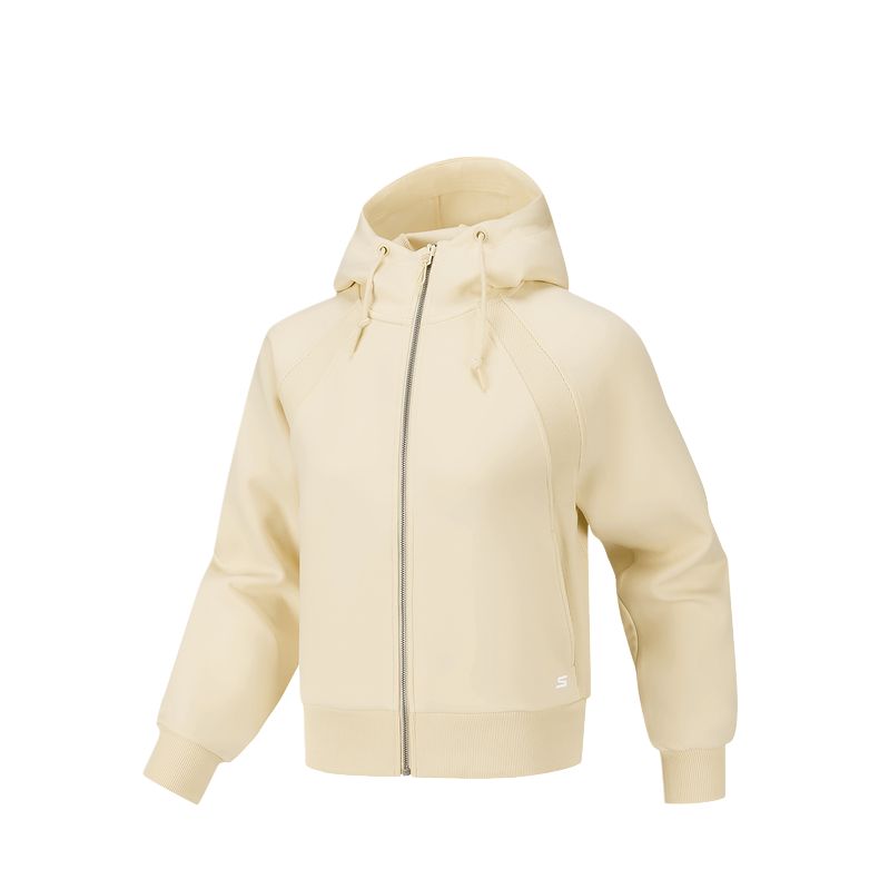 

Удобная женская спортивная куртка из коллекции Skechers, айвори белый/001j