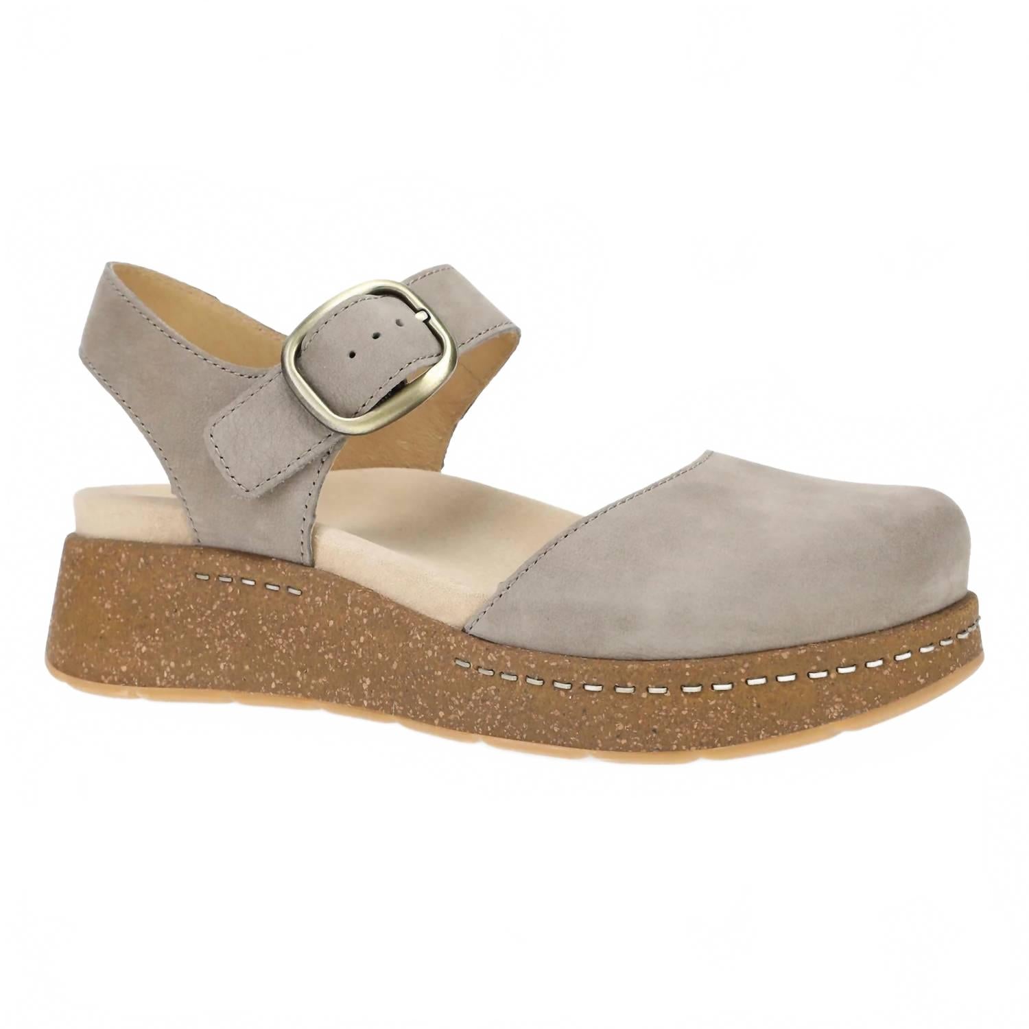 Женские вощеные сандалии Brynlee в цвете таупе Dansko, Taupe
