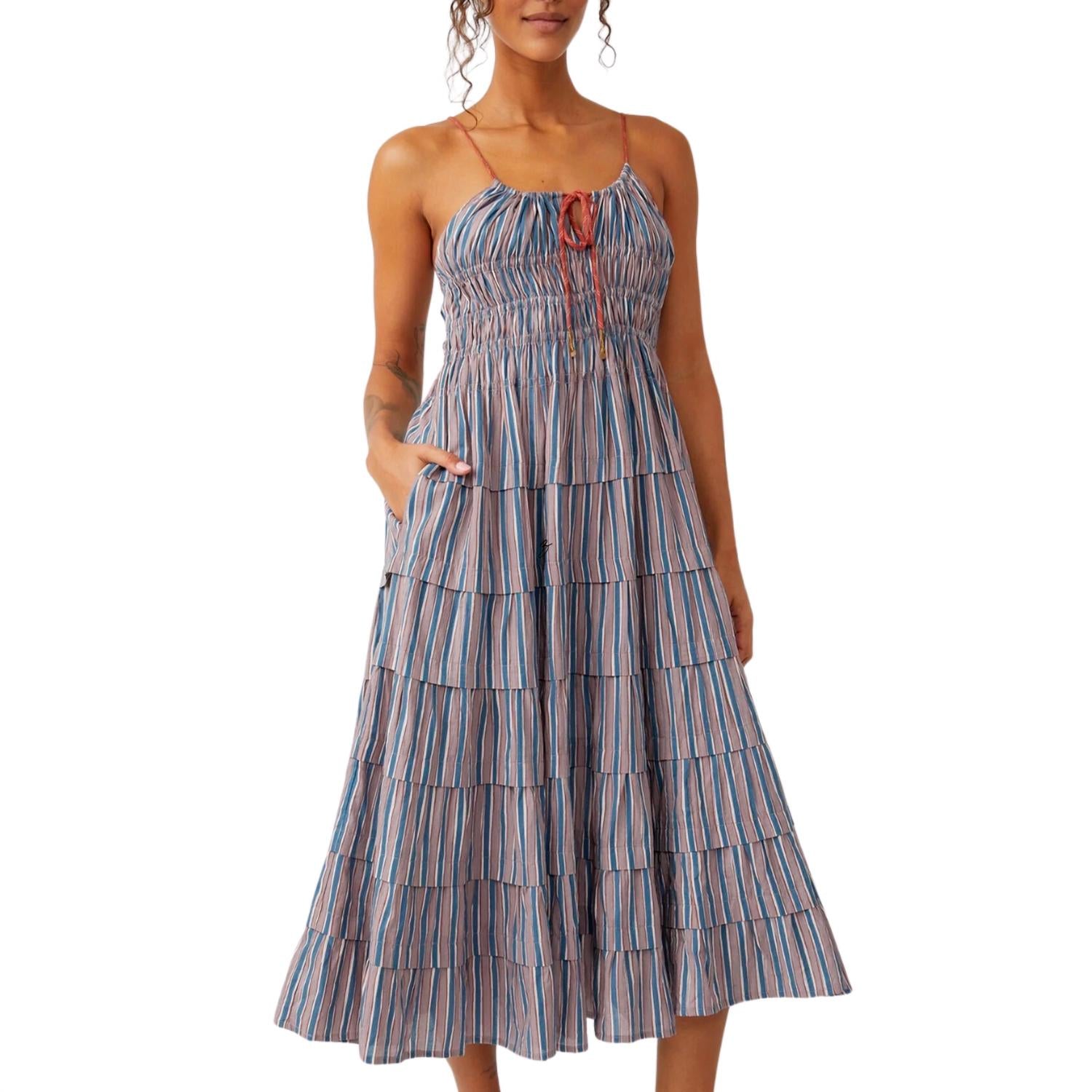 

Платье миди Going Steady в серо-коричневом цвете Free People
