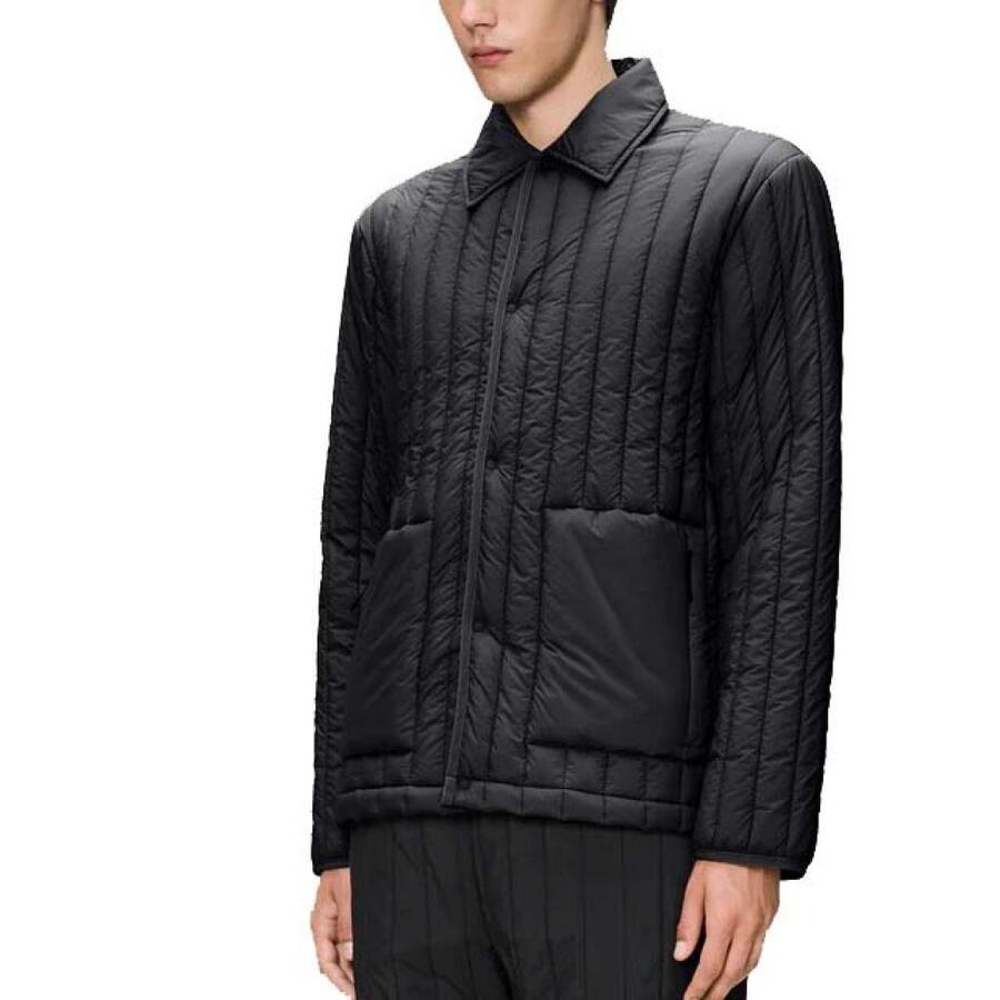 

Куртка Rains модель Banja Liner Overshirt T1 цвет черный