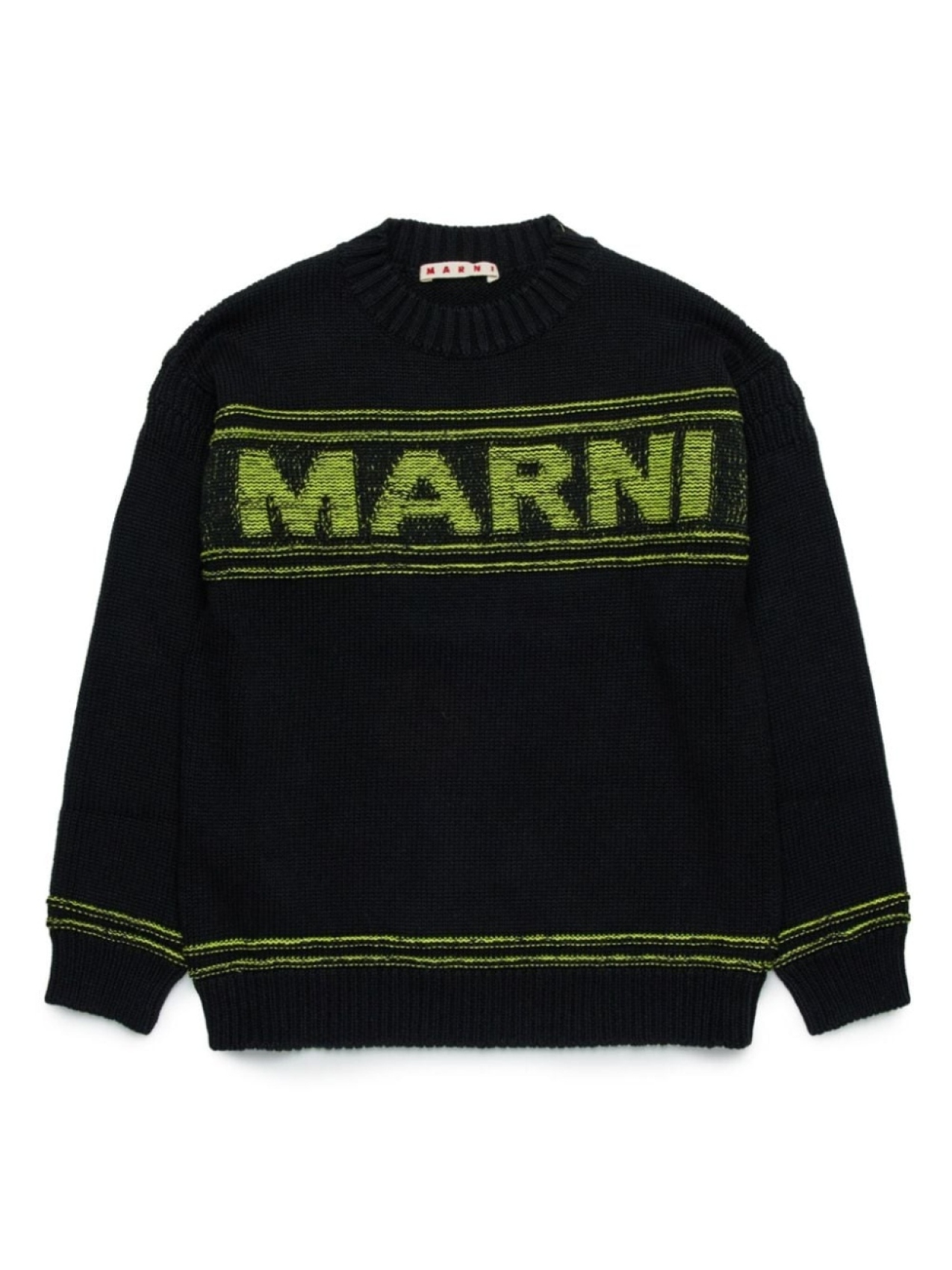 

Marni Kids джемпер с логотипом, черный