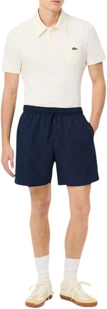 Мужские плавки Lacoste средней длины, монохромные