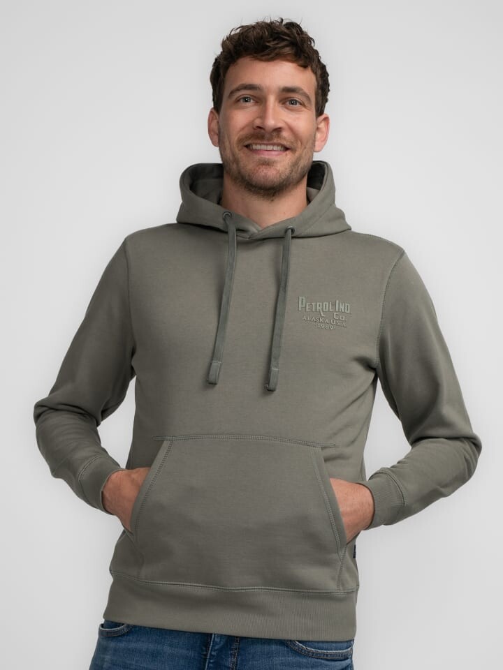 

Толстовка Petrol Industries Hoodie mit Logo Ugashik, зеленый