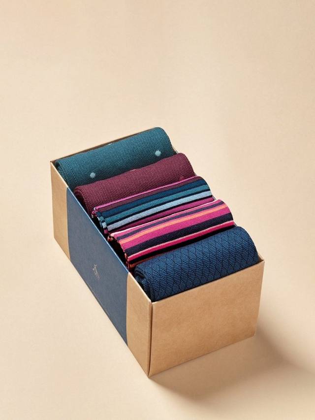 

Хлопок в подарочной коробке носки Charles Tyrwhitt, разноцветный