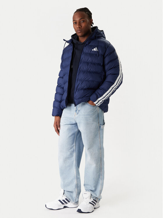 Зимняя куртка regular fit Essentials Climawarm 3-Stripes JX7771 Adidas, синий — фото 2