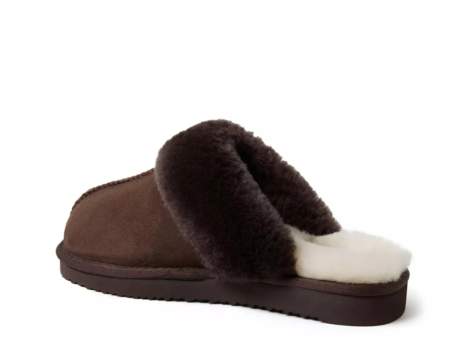 Тапочки Fireside by Dearfoams Sydney Scuff Slipper — женские, светло-коричневые — фото 2