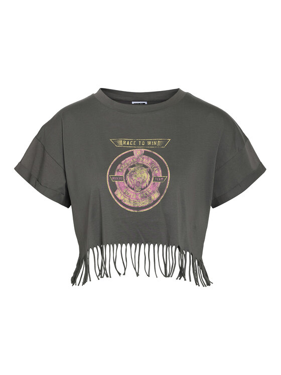 

Футболка обычного кроя Gaby 27033386 Noisy May, серый