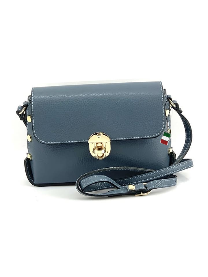 

Кожаная сумка через плечо Florence bag бирюзового цвета примерно 22 см Florence