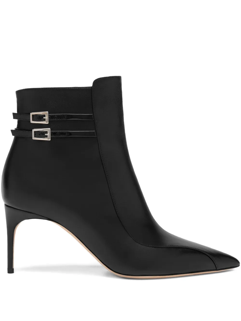 Ботильоны Giordana 70 с пряжками Malone Souliers, черный
