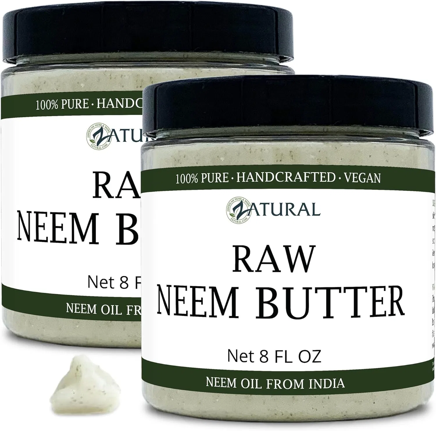 Масло для тела Zatural Raw Neem Butter, 227 г, набор 2 шт
