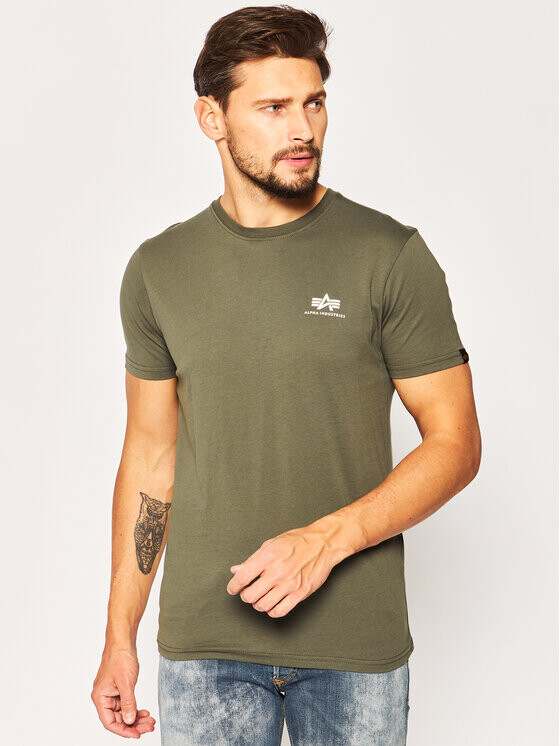 

Футболка стандартного кроя Alpha Industries, зеленый