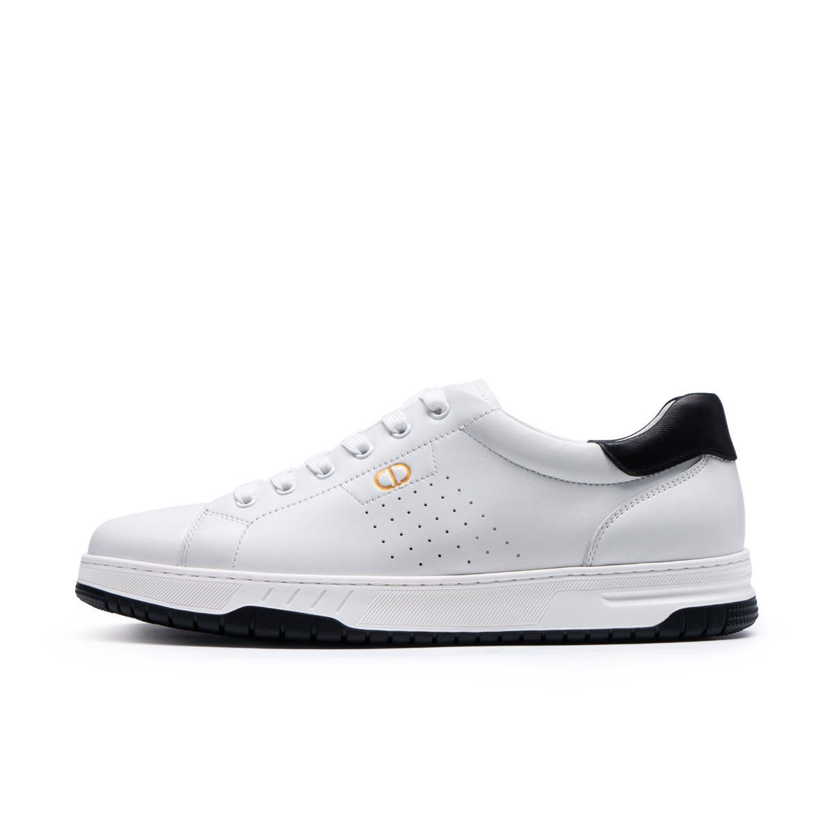 

CHRISDIEN DENY Мужские низкие скейтерские кеды белые, цвет White