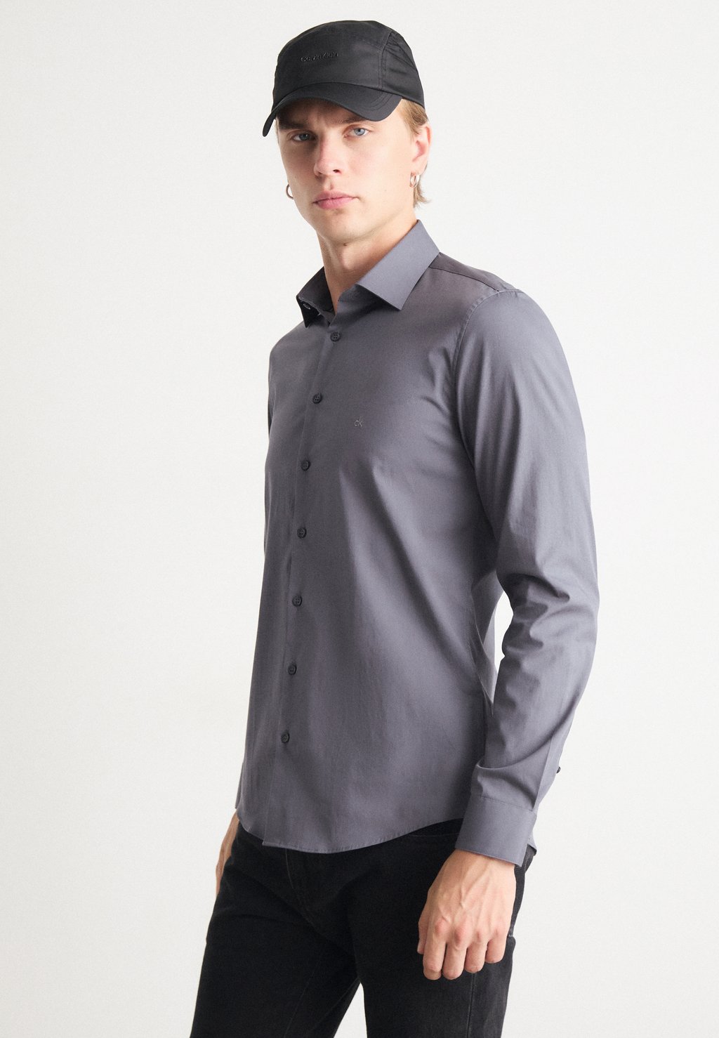 

Рубашка SLIM SHIRT Calvin Klein, серый