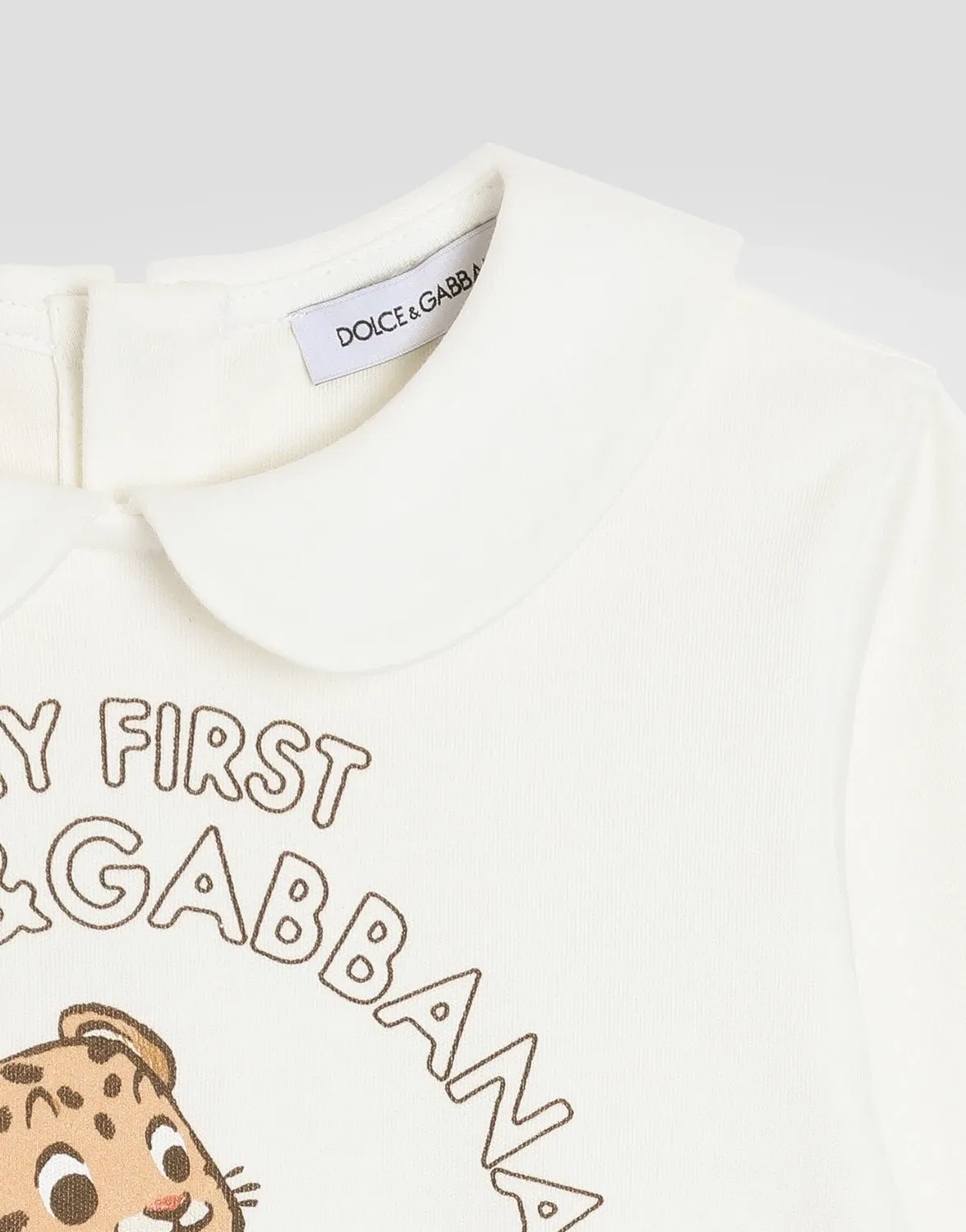 Подарочный комплект из трех предметов из интерлока с принтом леопарда и лодок Dolce & Gabbana, мультиколор — фото 4