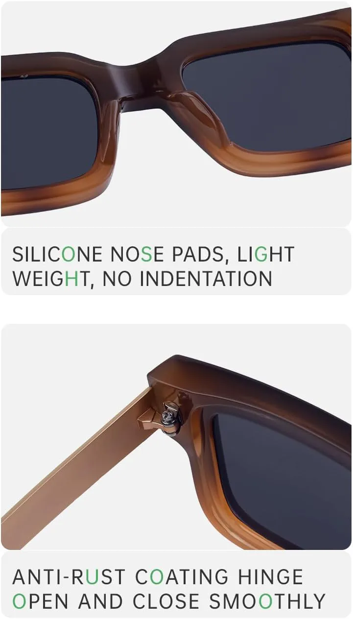 

Мужские солнцезащитные очки в стиле ретро квадратной формы — европейский и американский винтаж | Поляризованные линзы с защитой от УФ-излучения UV400 Gksbnck, C2