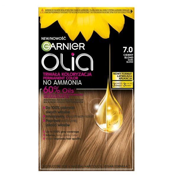 

Краска для волос Garnier Olia 7.0 Темно-русый