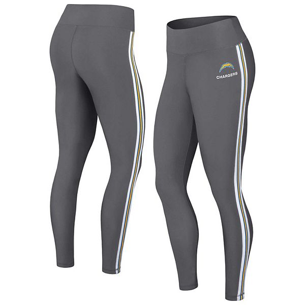 

Женские леггинсы Los Angeles Chargers в цвете charcoal с цветными блоками Wear By Erin Andrews