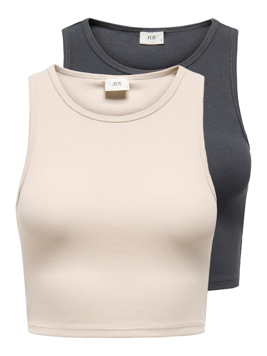 

Вязаный топ JDY Sofia, светло-бежевый/антрацит