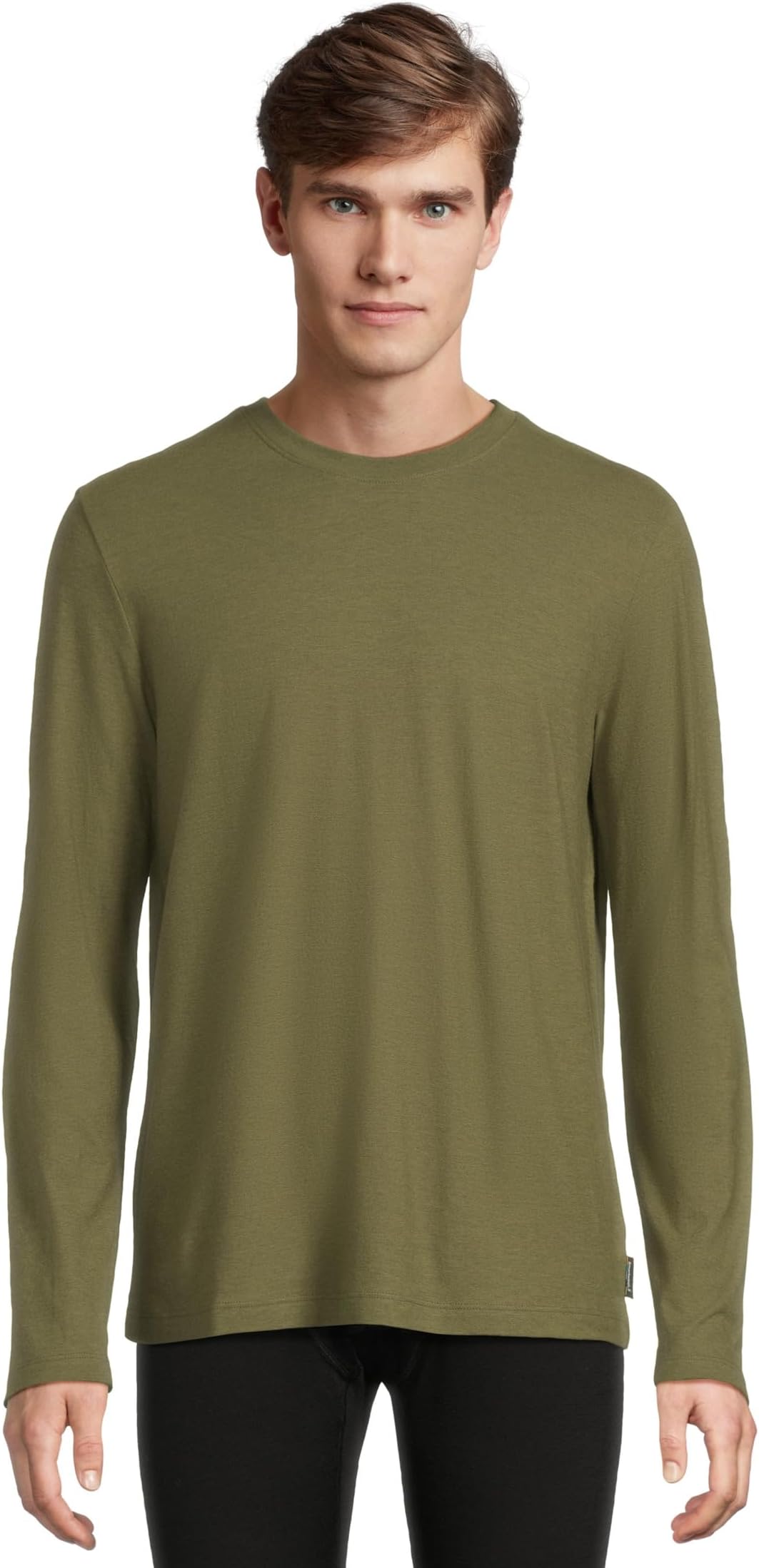 

Мужская футболка Perfect Crew с длинным рукавом Smartwool, Winter Moss