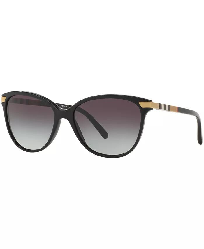 

Солнцезащитные очки с градиентом, BE4216 Burberry, черный