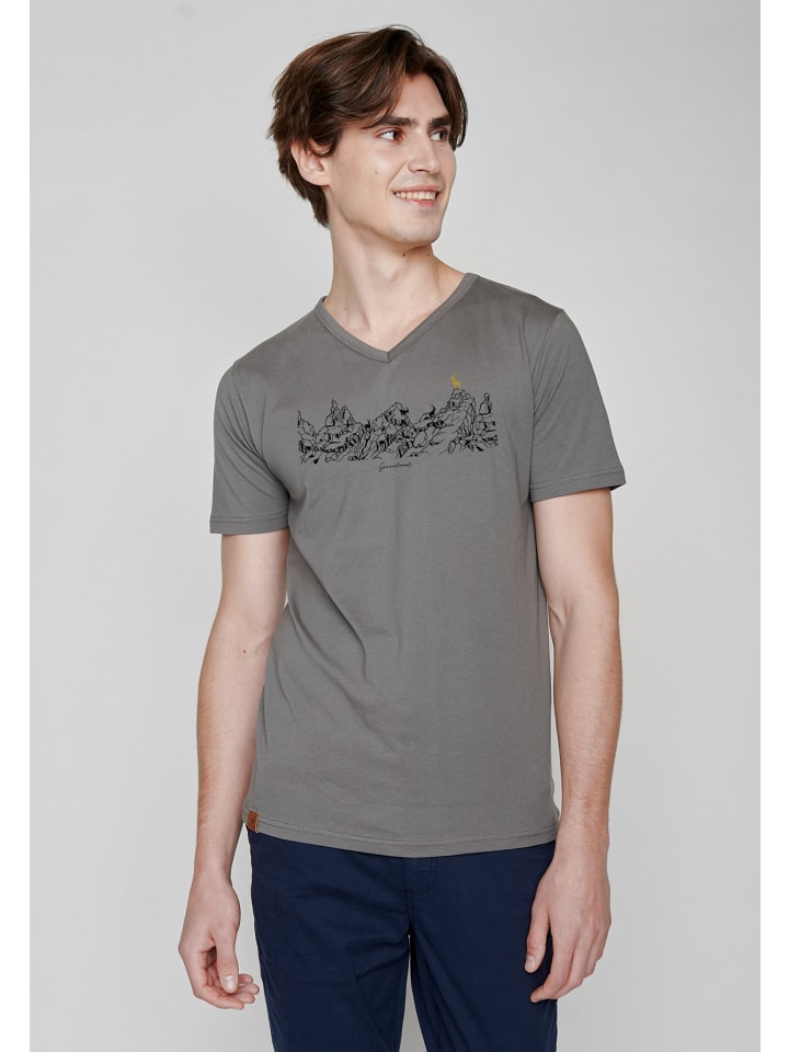 

Футболка Nature Goats Family в цвете тенево-серый GreenBomb