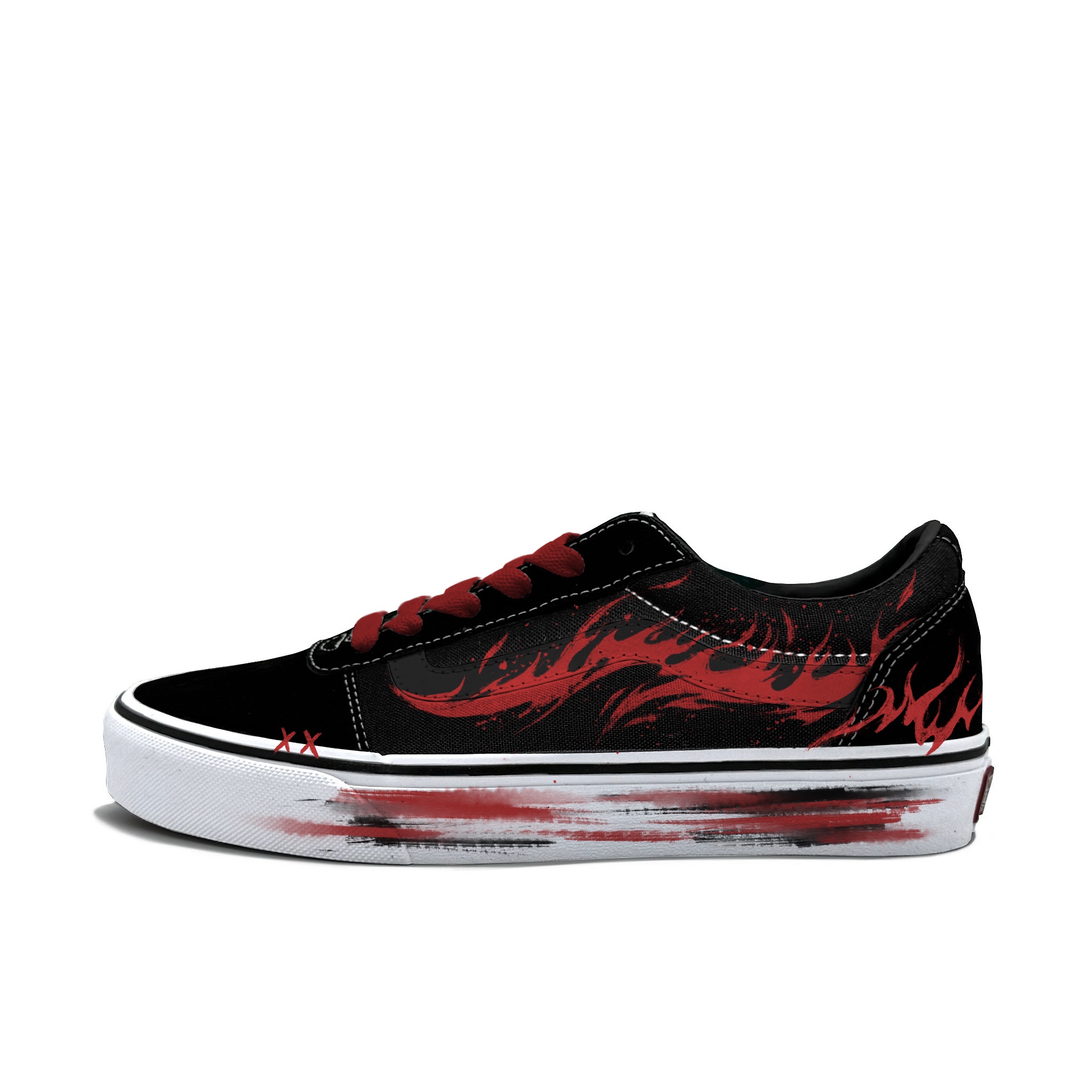 

Vans Кроссовки Ward для скейтбординга, износостойкие, низкие, мужские, красные